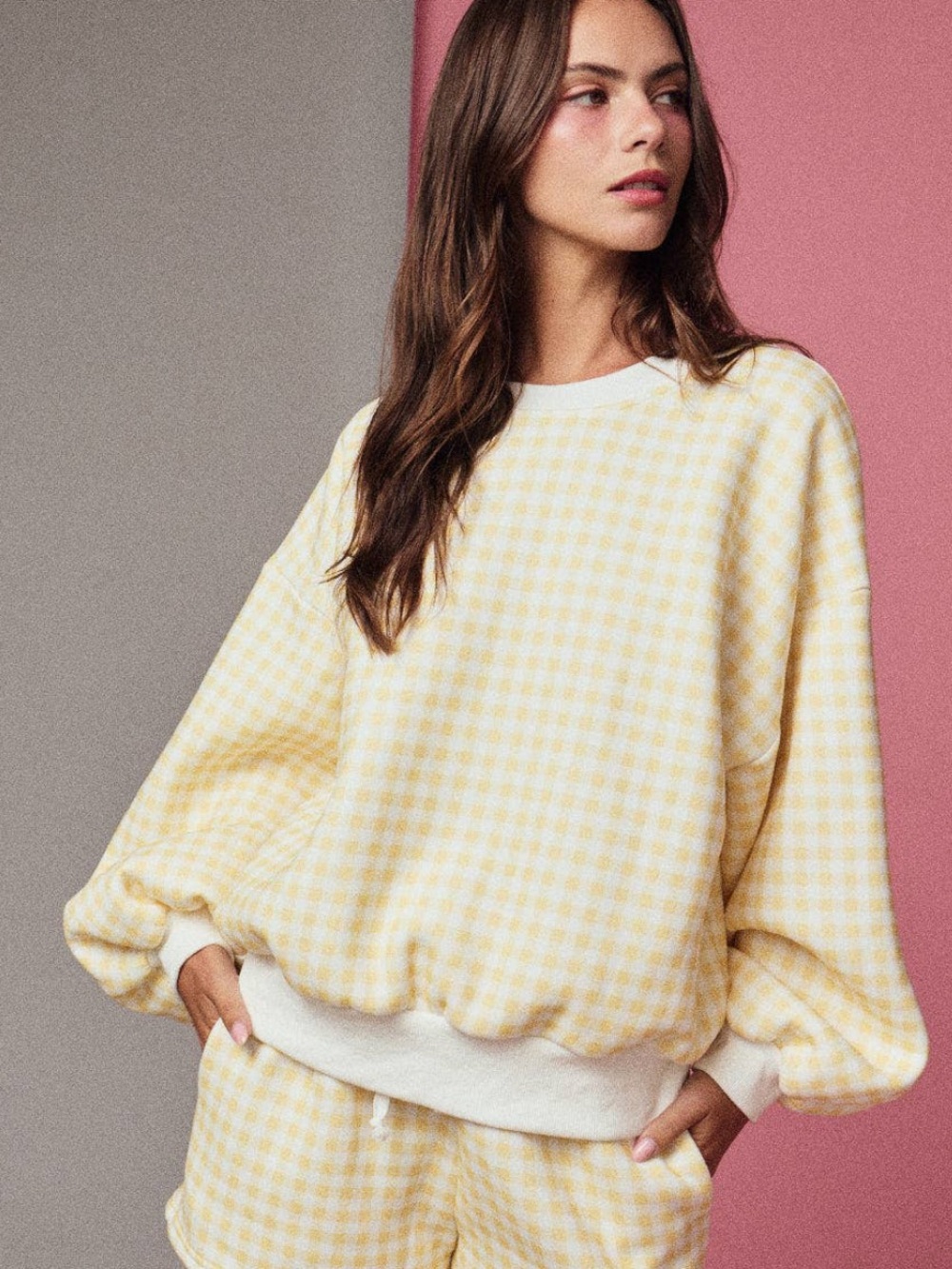 Papermoon Yellow Gingham Lounge Set